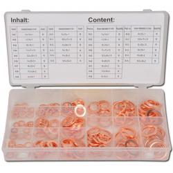 Copper Sealing Ring Assortment, 150-Pieces