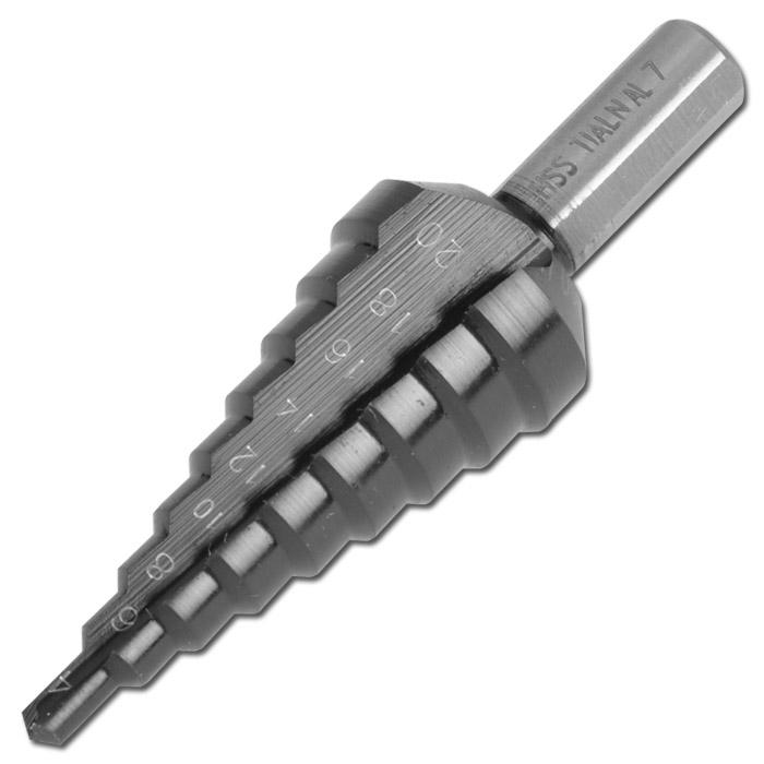 Step Drill - Boring 4-60 mm - TiAlN - universal - ger