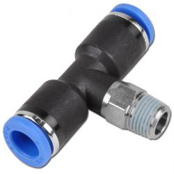 TE plug connector - MS/NBR - hose Ø up to 14mm - thread 1/8" to 1/2" - reduced
