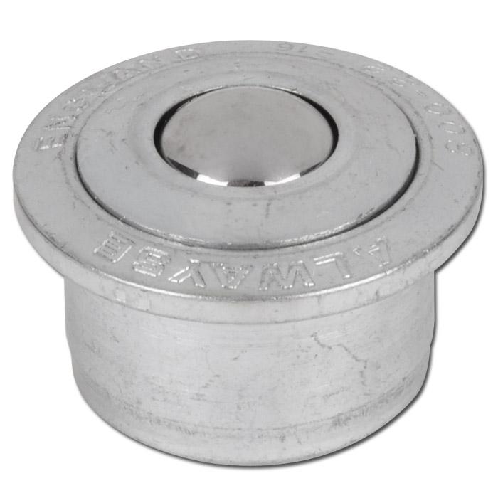 Unità di trasferimento a sfere in materiale solido, zincato - con sfere in acciaio inox - Portata da 100 a 1500 kg