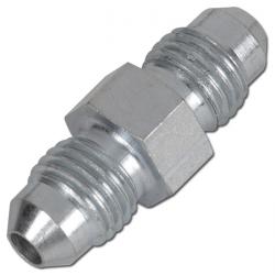 Double nipple - Galvanized steel - JIC thread UNF 7/16"-20 to UN 1 7/8"-12 - PN 100 to 310