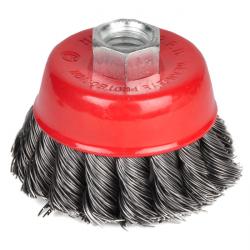Cup brush - knotted - diameter 65 mm - M14 x 2