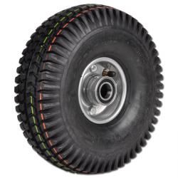 Kraftigt pneumatisk hjul - rillet eller lug profil - hjul Ø 245 til 540 mm - bæreevne 250 til 1100 kg