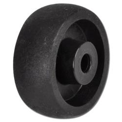 Wheels "TORWEGGE" -  heat-resistant - wheel body made of plastic (black) with pl