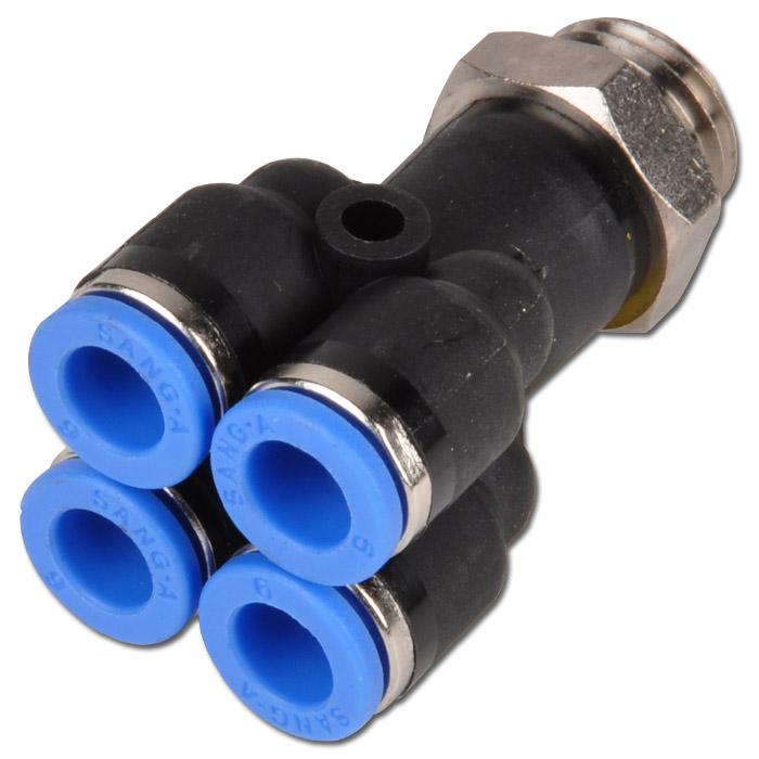 Multiple Connector - With Cylindrical Male Thread