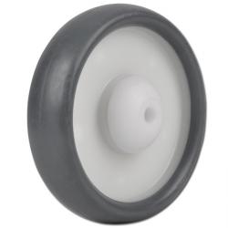 Wheels - "TORWEGGE" - polypropylene hubs - tread thermoplastic rubber - 80 kg to