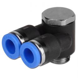 Y-push-in fittings - hose Ø 6-12mm G1 / 2 "- G1 / 8" - cylindrical thread + exte