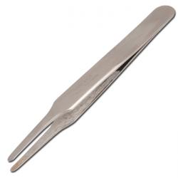 Precision tweezers rounded - length 120 mm - stainless steel - non-magnetic