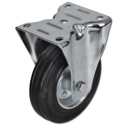Fast hjul - massiv gummi - el. ledende - hjul Ø 80 til 250 mm - konstruktionshøjde 100 til 290 mm - bæreevne 50 til 295 kg