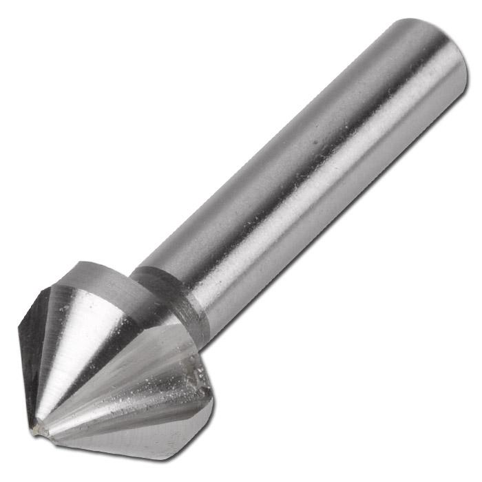 Countersink 90 ° HSS - nominal Ø from 4.3 to 40 mm - bright surface- with cylind