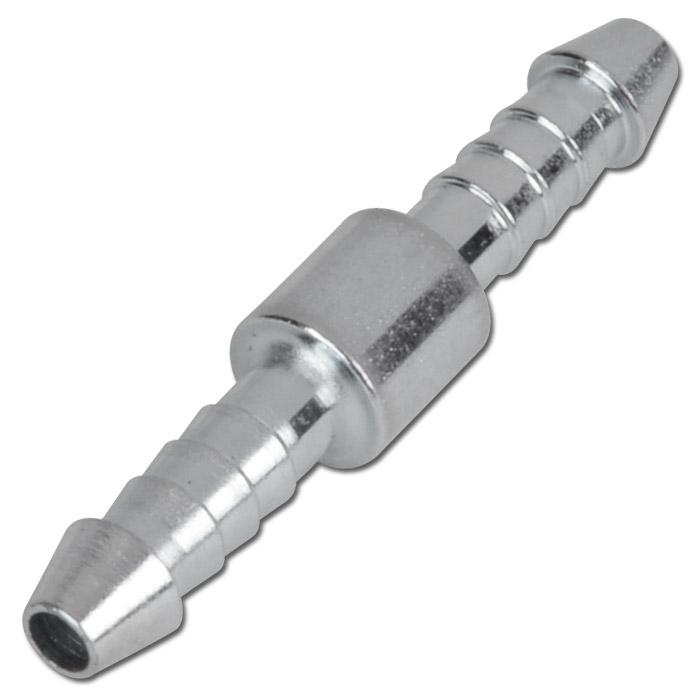 Raccord réducteur droit pour tuyau - en acier galvanisé - Ø diamètre nominal 3 à 10 mm - pour tuyau Ø 4 à 12mm