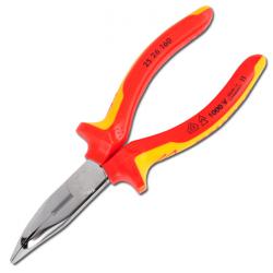Chain Nose Pliers 40º Angled - Chromated VDE Approved Up To 1000 V