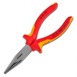 Chain Nose Pliers Straight Chromated - 2 Component Handles VDE Approved Up To 10