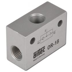 ODER-ventil - Præcisionstype - 1 til 10 bar