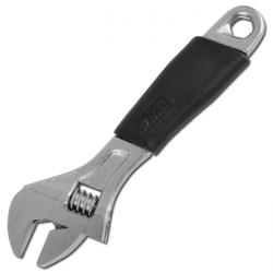 Adjustable Wrench BGS - 6" Up To 12" - mm-Scala - Plastic-Soft Grip - Nickel Pla