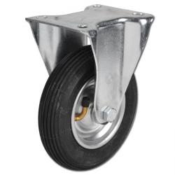 Pneumatic Wheel Castor - With Plate - Steel Plate Rim