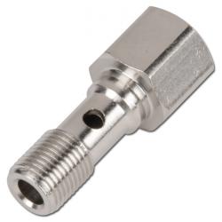 Simple Hollow Screws With Female Thread - Nickel-Plated Brass
