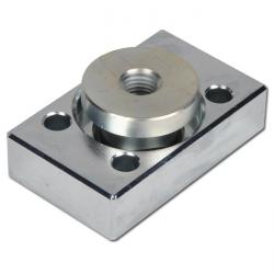 Flexofitting con piastra di montaggio - acciaio zincato - per cilindri ISO 6431