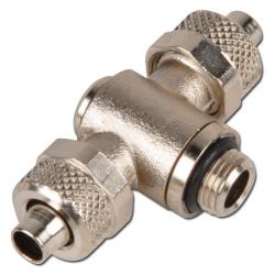 CK-Fittings - T-Hose Fitting 360º Pivotable - Nickel Plated Brass