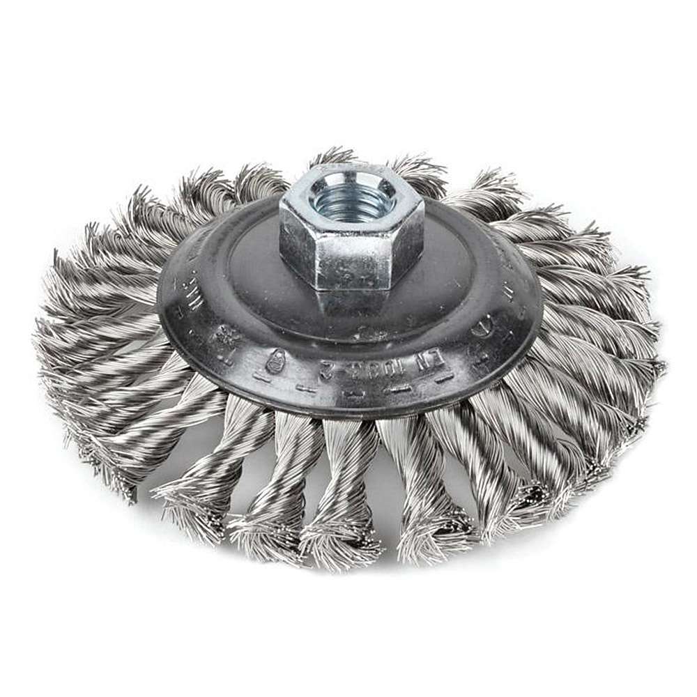 Flaring Cup Brushes -Threaded - Knotted INOX-Wire - M14x2 "PFERD"