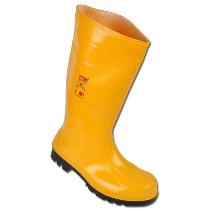 Building And Construction Boots "EUROFORT" - PVC/Nitrile Shaft - Color Yellow/Bl