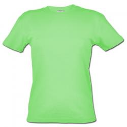 Restposten - T-Shirt - Gr. S - hellgrün - 100% BW, 220 g/m² - "Premium" Fitted mit Rundhals -  bei 40°C waschbar