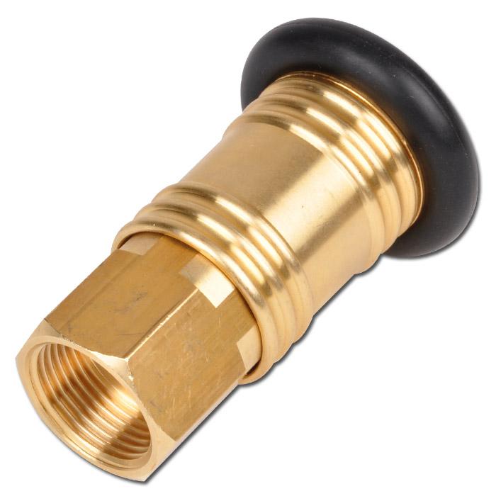 Quick coupling DN 12 - brass - with inner thread