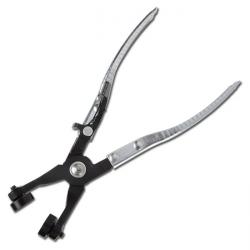 Hose Clamp Pliers - Angled - With Ratchet