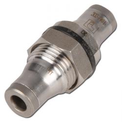 Bulkhead Plug Connection - Stainless Steel - Straight