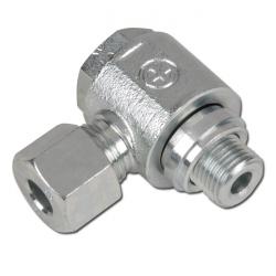 Swiveling screw-fitting - steel galvanized - up to 315 bar- low restrictive - metric - G