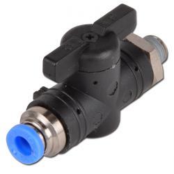 Lock Valve - With Male Thread and Push-In Connector