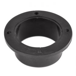 Blasting cabin suction flange - plastic - inner Ø approx. 58 mm - outer Ø 113.5 mm - mounting ring 5 mm