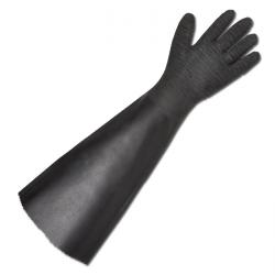 70cm PVC schwarz Sandstrahlen Strahler-Handsc​huhe ca Teichpflege 