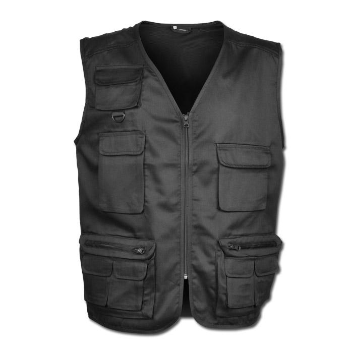 Allround Vests "MARXEN" - 65% Polyester/ 35% Cotton - Black