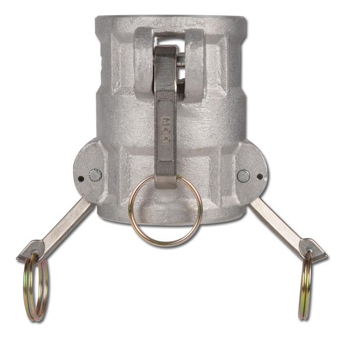 Connettore rapido per accoppiamenti Camlock - per spine in acciaio inossidabile/alluminio