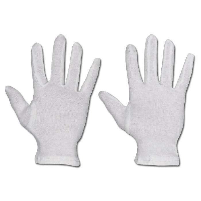 Trikot-Handschuh "Anshan" - Baumwoll-Trikot - Fareb weiß