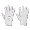 Work Gloves "KARACHI" - Nappa Leather - Color White  - Norm EN 388/ Class 2111