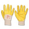 Work Glove "YELLOWSTAR" - Fine Knitted Nitrile Coated - Yellow Color - Norm EN 3