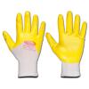 Gloves - "AMUR" 100% Polyester - Nitrile yellow - EN 388 - size 7-11