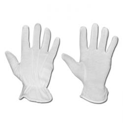 Rękawice trykotowe "Baotou" - Trykot bawłniany z wypustkami Kolor biały