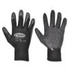 Work Gloves "Finegrip" - Fine Knitted Polyamide With Latex Coating - Black Color