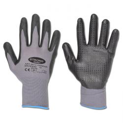 Work gloves "HANDAN" - Nylon/Lycra - grey/black - EN 388/Class 4121