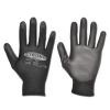Work Glove "Lingbi" - fine strik nylon - PU coated - sort - EN 388 / Klasse 4121