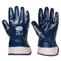 Work Gloves "Full Star" - Nitrile - Blue Color - Norm EN 388/Class 4121