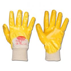Työkäsine "Gelbstar" - nitriili - väri keltainen - normi EN 388/luokka 4111