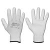 Work Glove "WHITE GRIP" - polyester - farve hvid - EN 388 / Klasse 4131