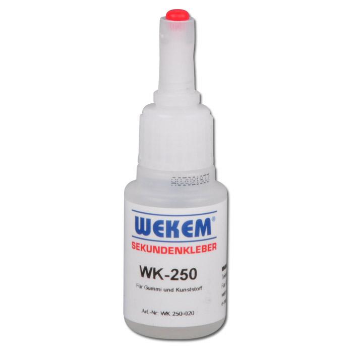 Colle à prise rapide - Wekem WK 250 - viscosité moyenne - 20 ou 50 g