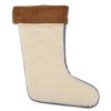 Socks With Cord Cuffs - 80% New Wool/20% Polyester - Nature