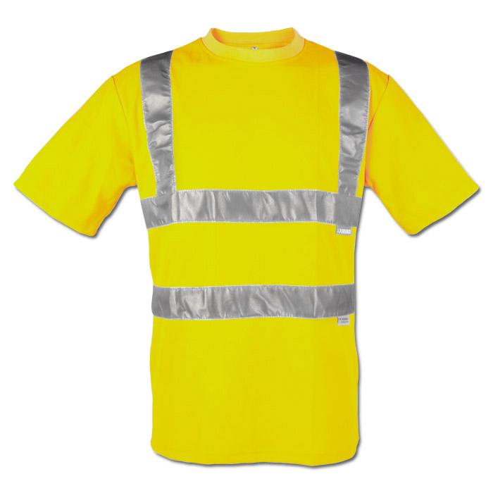 Attenzione T-shirt "visibilità" - 82% poliestere / 18% Cotone - EN 471