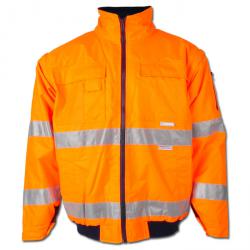 High-visibility pilot jacket Planam - 85% polyester, 15% cotton - orange